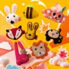 Colorful felt animal-shaped hairpins and cute cartoon headwear for girls and children Specification image